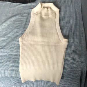 Turtleneck white tee